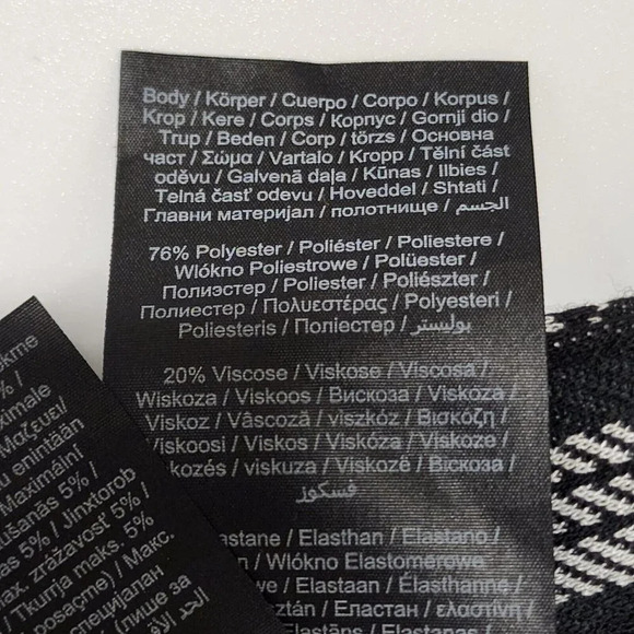 VERO MODA Women's Fidela Plaid Skirt In Black Check Size S‎ NWT - Picture 8 of 11